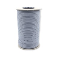 Plochý ľan elastický, sivý, 7mm