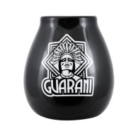 Keramická čierna tekvica s logom Guarani 350 ml