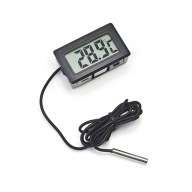 ARSA GO LCD KUCHYŇSKÝ Teplomer DO AKVÁRIOVÉHO TERÁRIÍ VÍNA SONDA čierny