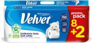 Velvet Paper Delicate biely 10 kotúčov, 3-vrstvový