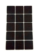Samolepiace plstené podložky hnedé 30x30mm x15