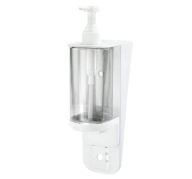 Hygio nástenný dávkovač mydla 300 ml biely, priehľadný