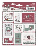 Ozdobné nálepky na vianočné darčeky Snoopy Christmas 18 ks