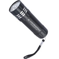 VRÁTANE HLINÍKOVÉHO HORÁKA 9xLED + VÝKONNÉ BATÉRIE