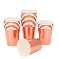 PAPIEROVÉ HRNČEKY ROSE GOLD hen party 10 ks