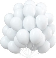 White Balloons Communion Svadobné Svadobné narodeniny 50 ks