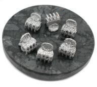 STRIEBORNÉ GLITTEROVÉ SVIEČKY ŽABIE 1,5 cm 6 KS