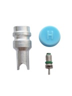 Port adaptéra HP s ventilom M10 x 1,25 pre klimatizáciu R134a