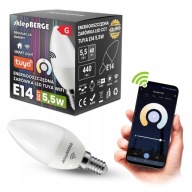SMART E14 LED žiarovka 5,5W WW-NW-CW Wi-Fi TUYA CCT
