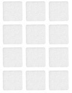 Samolepiace plstené podložky biele 28x28mm balenie 12ks - VORSTAHL