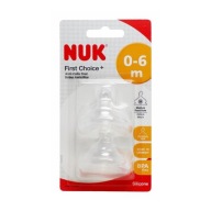 Cumlík na fľašu NUK First Choice+ 2 ks. 0-6m M silikón FC+