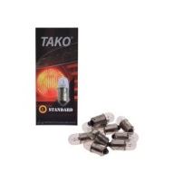 Tako T8.5 6V 2W BA9S žiarovka pre osvetlenie hodinového počítadla