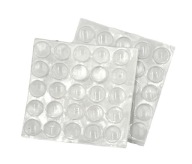 Samolepiace silikónové nárazníky Ø 8mm, balenie 50 ks