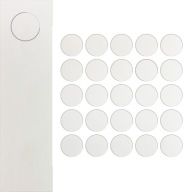 Koncovky Farba WHITE PE LAMB Samolepiaca nábytková koncovka, priemer 14 mm