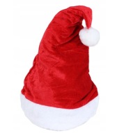 ČIAPKA SANTA CLAUS ČERVENÁ HVIEZDA S BAMBUĽKOU MGR46474