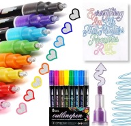 MAGIC MARKERS Glitrové fixy FAREBNÉ METALICKÉ DVOJRADOVÉ 8 ks