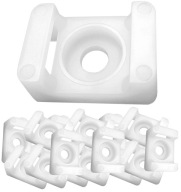 Držiak na upevnenie káblovej pásky 16x11 mm Biely 100 ks