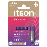 ITSON POWER AAA ALKALICKÉ BATÉRIE 4x VEĽMI ÚČINNÉ BATERKY/HRAČKY/DIAĽKOVÉ OVLÁDANIE