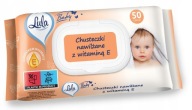 Lula Baby vlhčené obrúsky s vitamínom E Pop Up Click Top 50 kusov