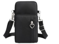 BLACK MINI kabelka Phone Clutch Wallet
