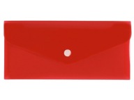 Obálkový priečinok s patentným zatváraním DL 21x9,9 PP červený