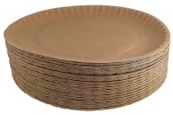 Jednorazový riad Okrúhle papierové taniere 18 cm 100 ks