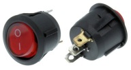 Kolískový spínač KCD2 6A 250V okrúhly Podsvietený