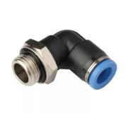 Pneumatický uhlový zásuvný konektor 1/4 závit 10 mm hadica
