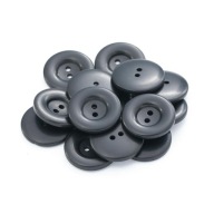 Gombíky 22mm dva otvory 10ks čierne
