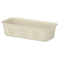 IKEA organizér NOJIG nádoba BÉŽOVÁ 10x20x5cm