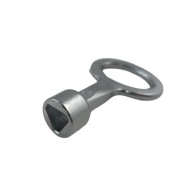 Zamak kľúč na skrinkové zámky, trojuholníkový, 9 mm