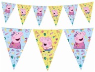 Narodeninová girlanda Vlajky Prasiatko Peppa 230 cm Narodeninové