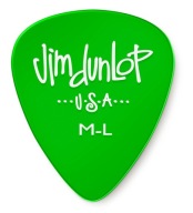 Gitarové trsátko Dunlop 486 GELS. STREDNE SVETLÁ zelená