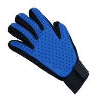 Rukavica na čistenie vášho psa a mačky a masáž Blue