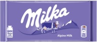Milka alpská mliečna čokoláda 100g