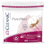 Vatové tyčinky Cleanic Pure Effect 100 ks. fólie