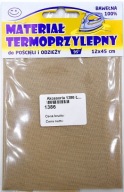 Termo nášivky na oblečenie 100% bavlna BÉŽOVÁ 12x45cm 26501