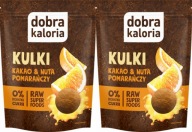 Zdravý snack kakaové guľky s nádychom pomarančových datlí Mandle Orechy x2