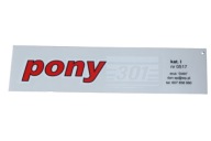 NÁLEPKA NA MOTOROVÝ BICYKEL PONY 301 na zadný kryt