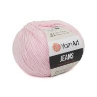 50g priadza, 55% bavlna 45% akryl, YarnArt Jeans svetloružová 74
