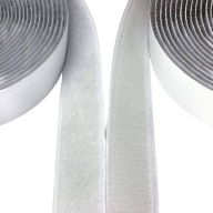 PEVNÁ SAMOLEPIACA PÁSKA NA VELCRO ROLEČKA S LEPIKOM 30mm biela