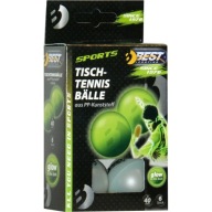 Stolný tenis PING PONGOVÉ loptičky, svietiace, 6 ks