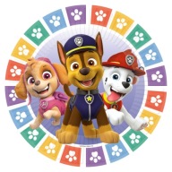 Paw Patrol Papierové taniere 18 cm / 8 ks.
