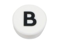 LEGO 98138pb212 1x1 dlaždica PÍSMENO B biela NOVINKA (1g)