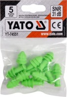 Zátkové chrániče sluchu silikónové 5 párov 74551 YATO #