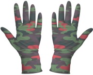 Záhradné rukavice 4WRK MONSOON CAMO RED, veľkosť 9 - L, 1 pár
