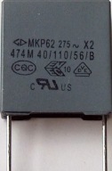 Kondenzátor 474K 470nF/250V~ MKP62 X2