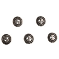 KLASICKÝ kovový gombík 12mm STARÝ 5 kusov 91