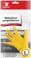 Vločkované gumené domáce rukavice, žlté L