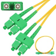 Optický prepojovací kábel SM 9/125 SC/APC-SC/APC 1m duplex